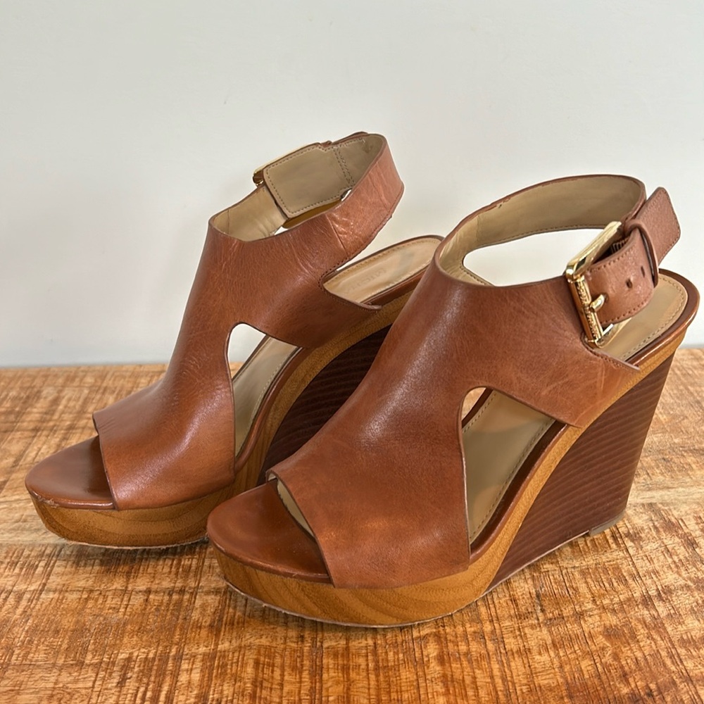 MICHAEL by Michelle Kors Josephine wedge, leather